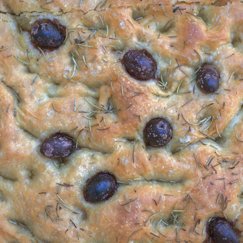 olive and rosemary focaccia
