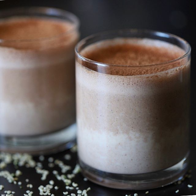 Hemp Milk with Cacao and Almond Butter