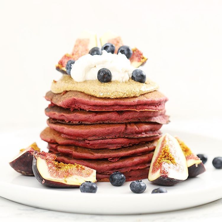 Fluffy Beetroot Pancakes