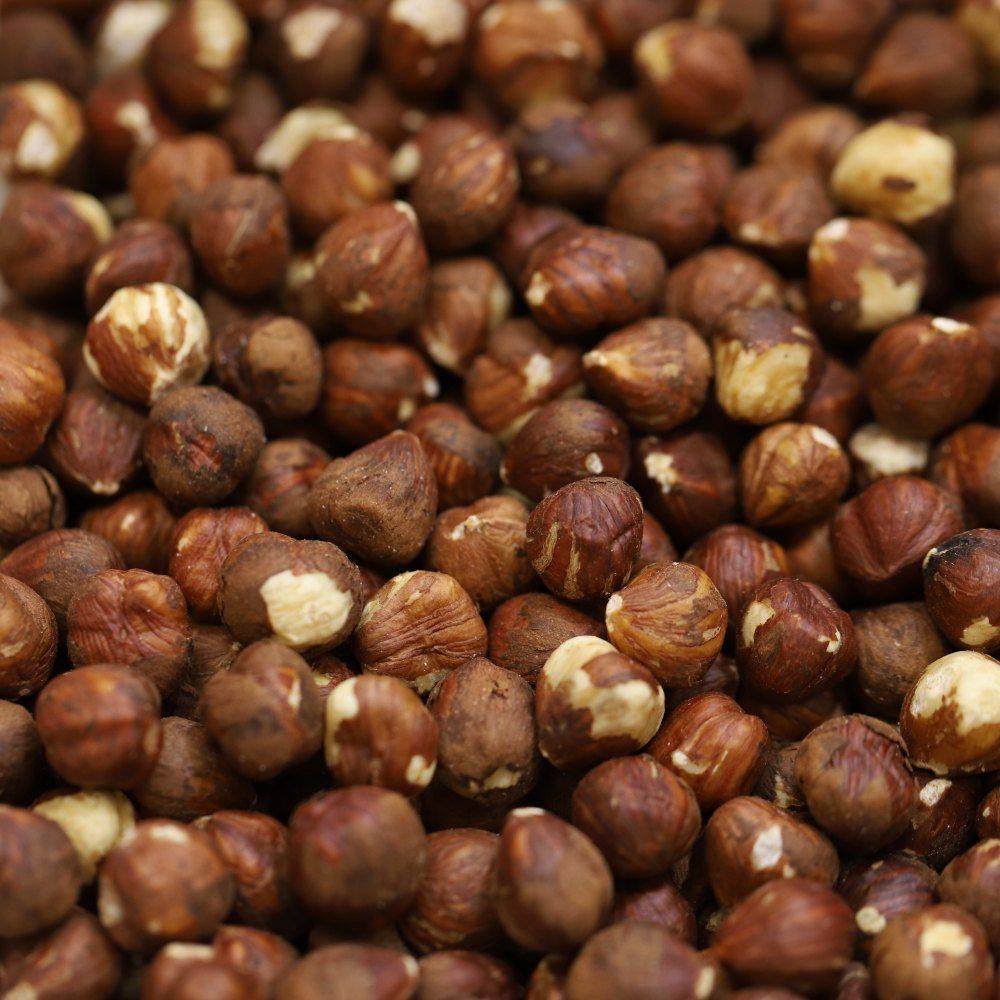 raw hazelnuts