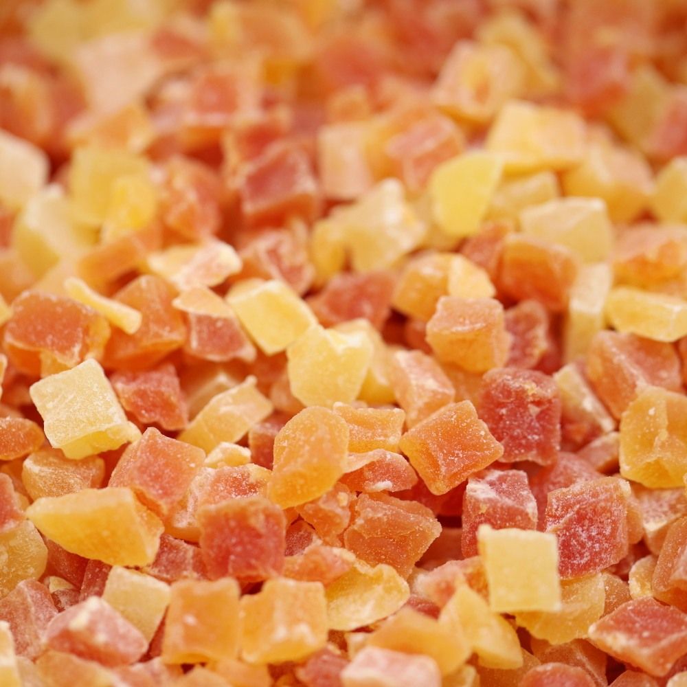 diced paw paw 