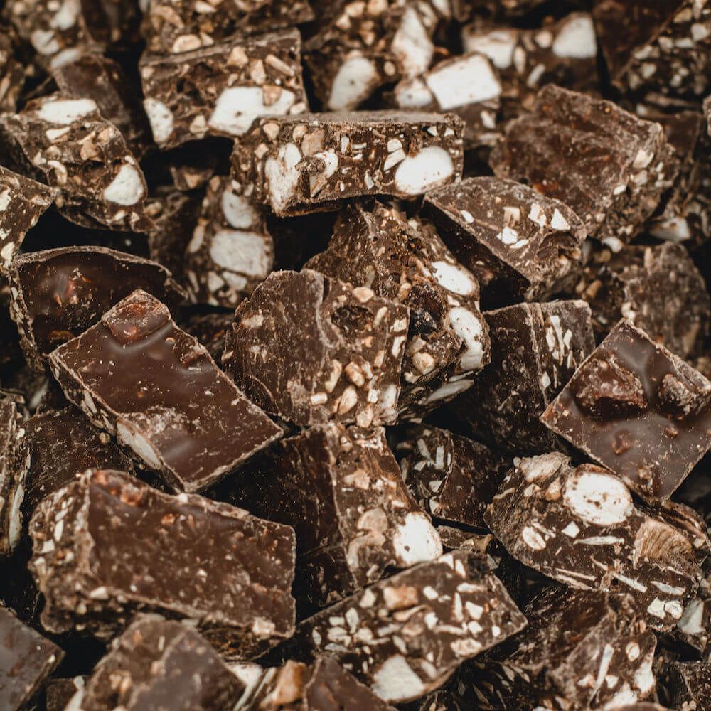 organic dark chocolate rocky road