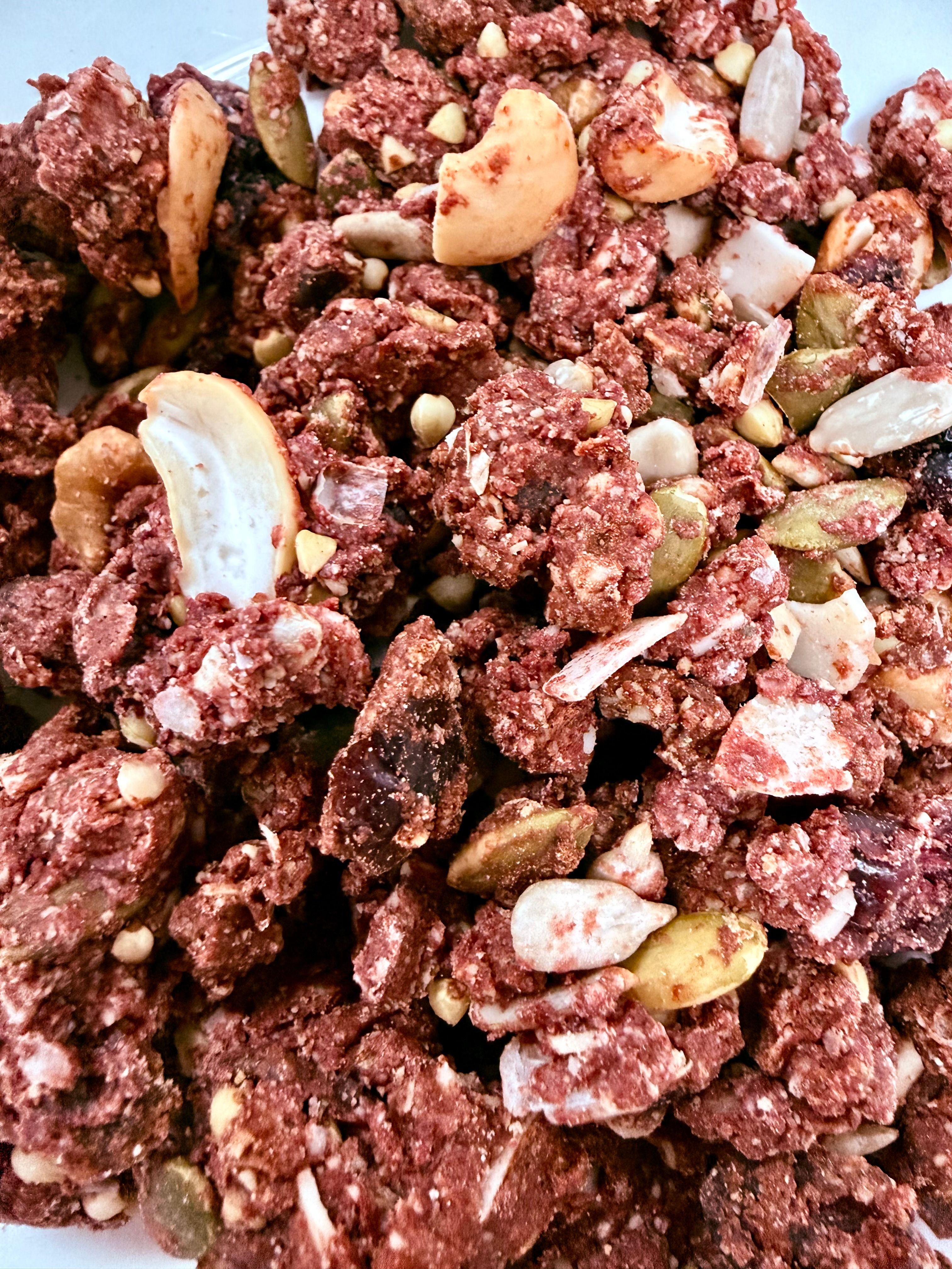 Protein Granola Beetroot Cranberry Ginger