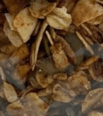 organic toasted granola with cacao
