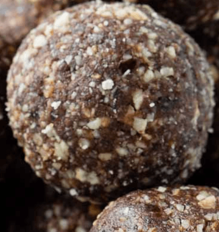 choc hazelnut energy bliss ball 45g