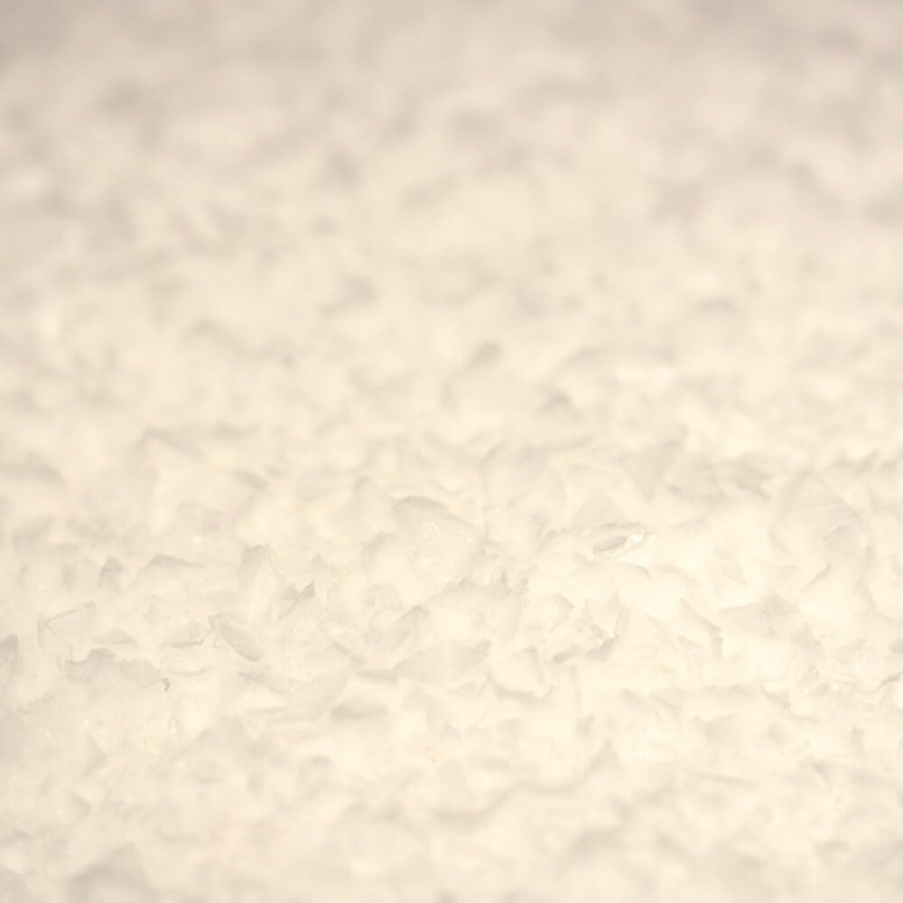 white sea salt flakes