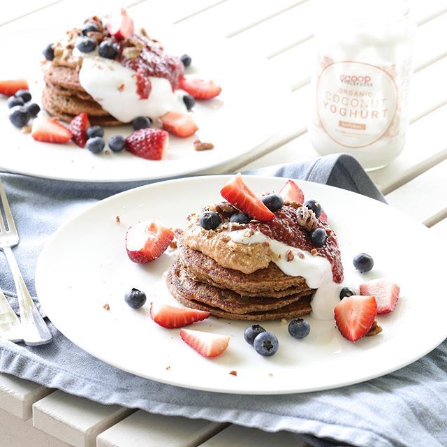 Quinoa and Wattleseed Pancakes