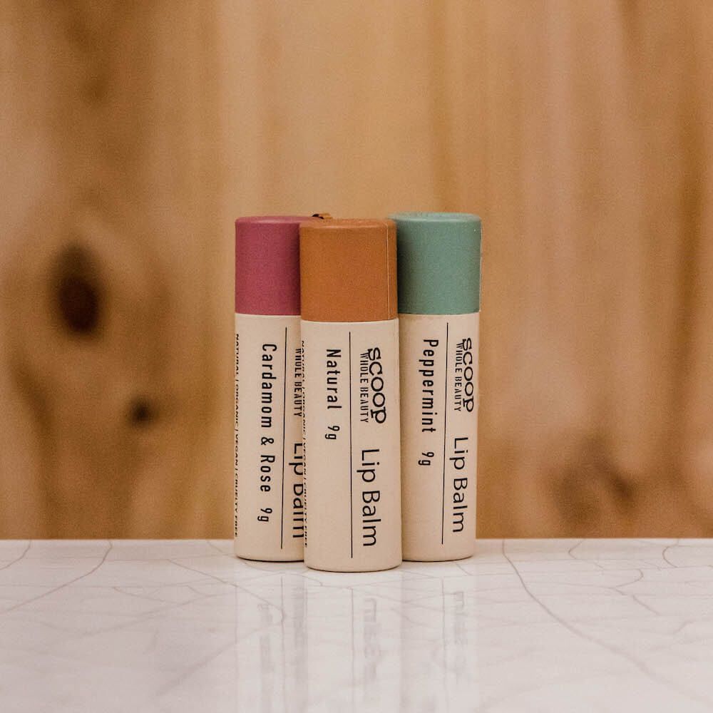 scoop lip balm stick