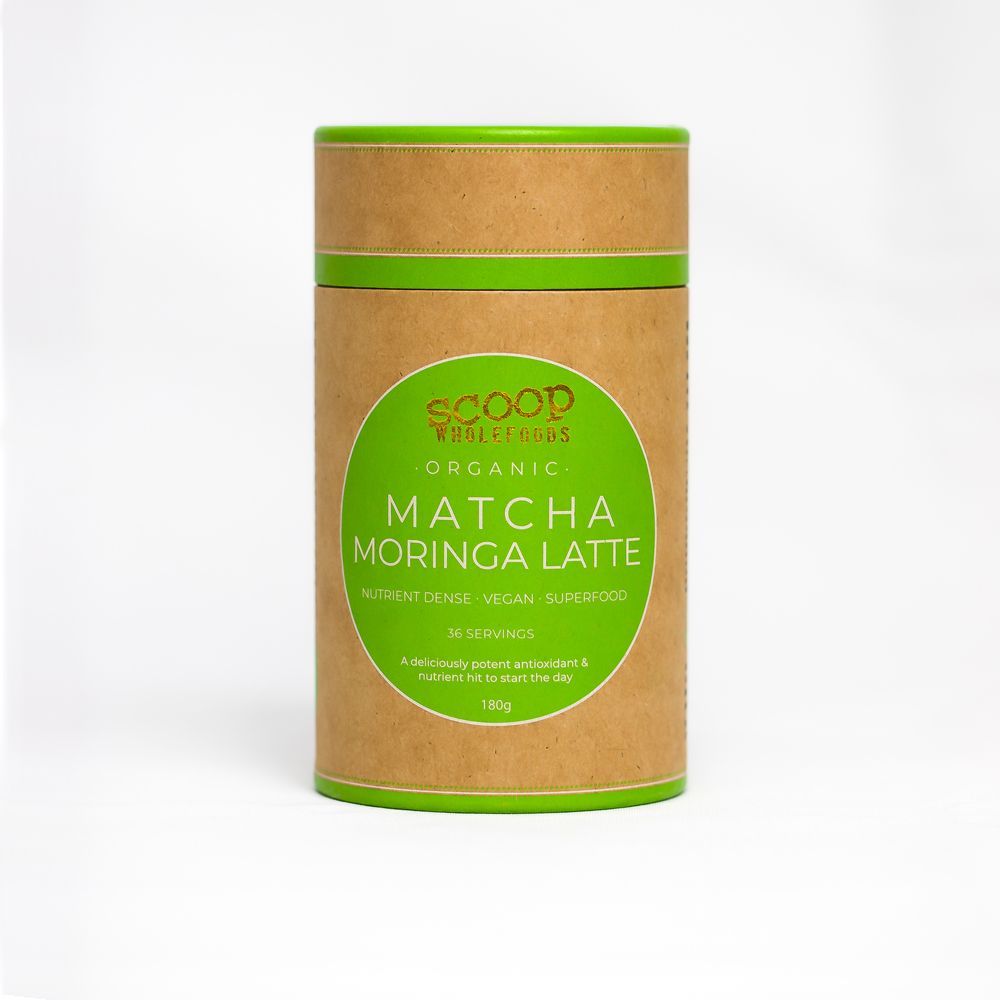 scoop matcha moringa latte