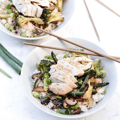 Miso Stir Fry with Sticky Rice