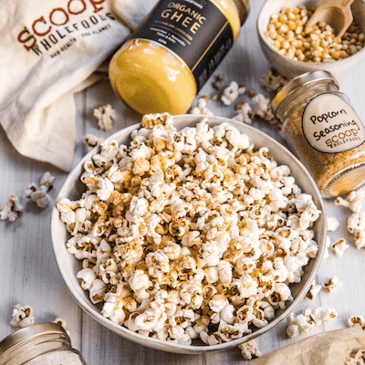 Cheesy Vegan Popcorn